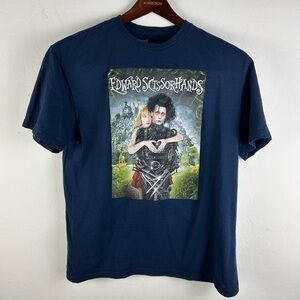 Edward Scissorhands T Shirt Size Large Blue